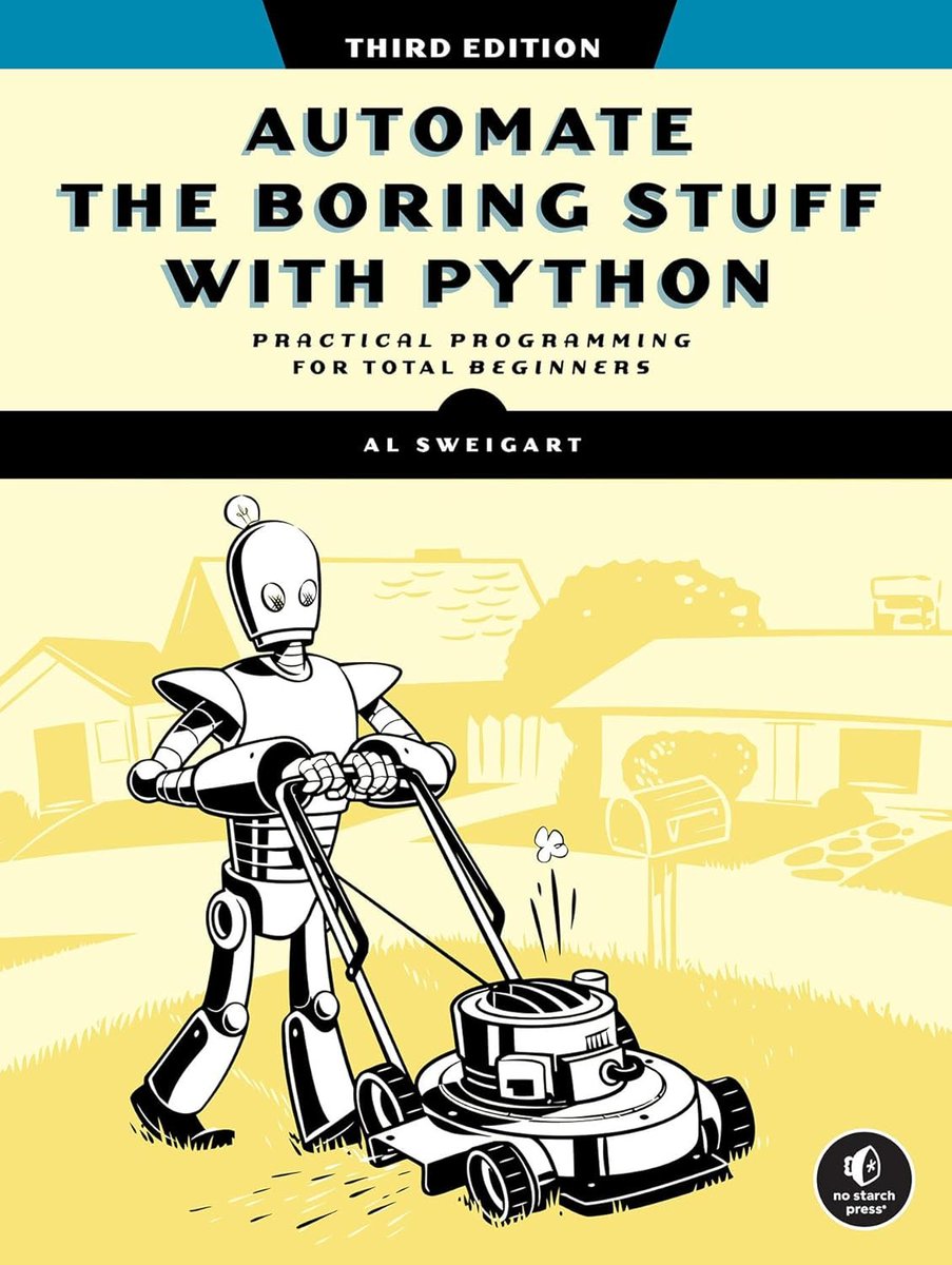 Now available for ACM Members: "Automate the Boring Stuff with Python: Practical Programming for Total Beginners, 3rd Edition," by <a href="/AlSweigart/">@AlSweigart@mastodon.social</a>. In the fully revised 3rd ed, you’ll learn how to use Python to write your1st Python program; work w/strings,... share.percipio.com/cd/irokXFoRJ