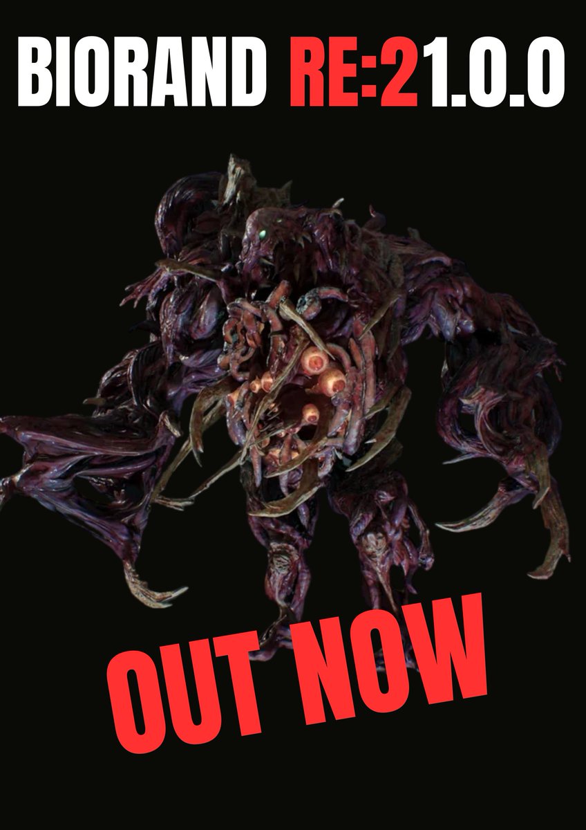 re_biorand's tweet image. Namsku has released an update of the RE2R BioRand !

It includes many new options, such as enemies from the DLCs, and many hotfixes to make it more stable and more fun !

(The OG Trilogy update is still coming very soon, we simply had a few things to fix !)