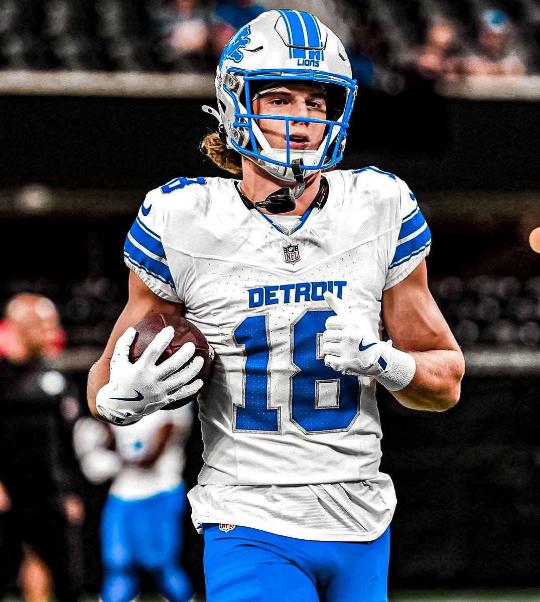 #Lions rookie WR Isaac TeSlaa has been turning heads in camp and is working his way into a role within the offense. The team loves his all-out effort every snap, his strong hands/ability at the catch-point, and the way his blocking in the run game stands out — a Dan Campbell