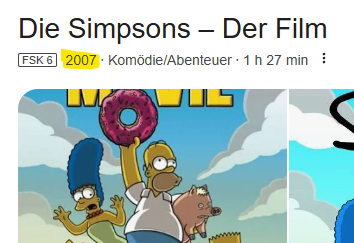 noch 1 1/2 Jahre Zeit für neuen Simpsons Kinofilm