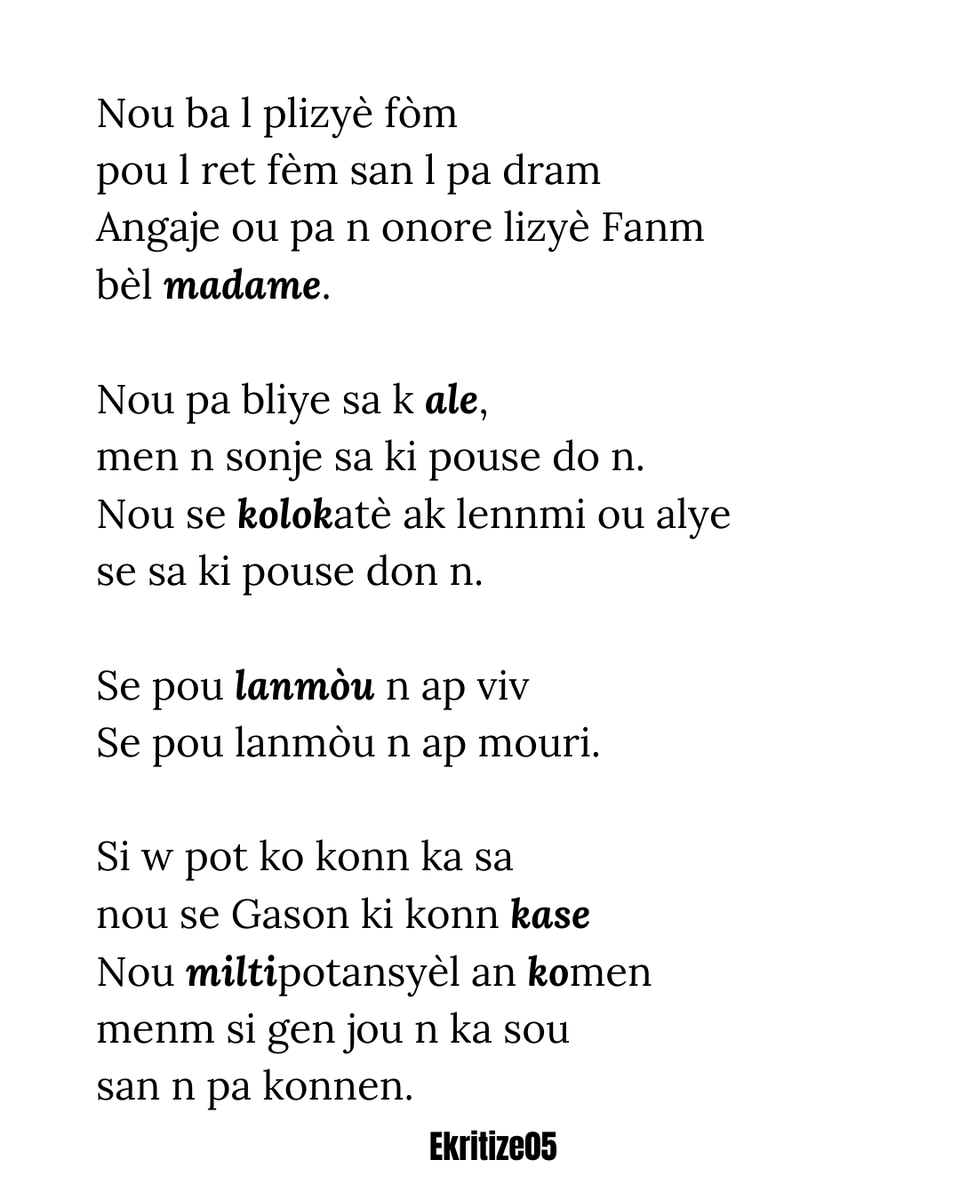 10.MultiCo

Challenge Poétique multiCo #Album
<a href="/mcollinx17/">mCo.</a> 

🎧
youtu.be/UBg2Sm9haGg?si…