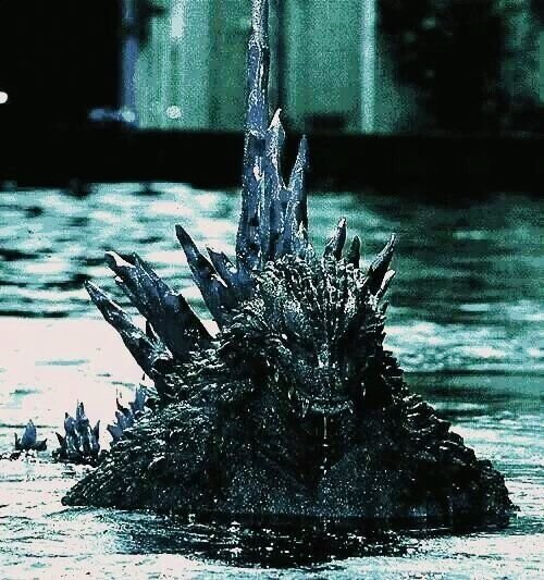 i love this image of Godzilla 2000