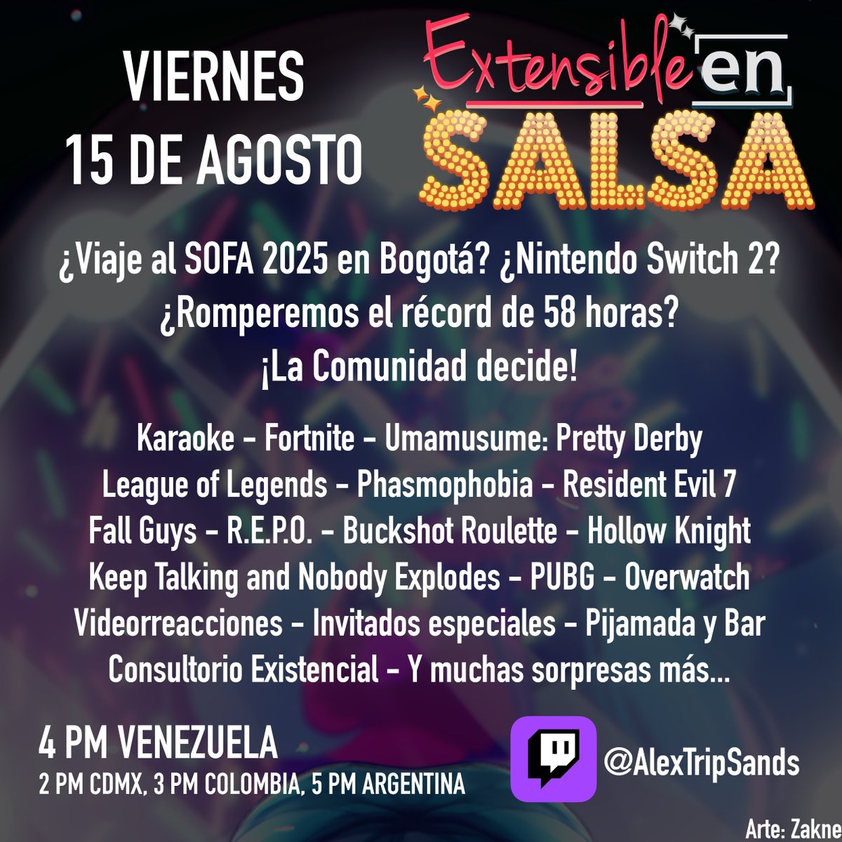 Esta semana no habrá Podcast porque tendremos el reto de batir un récord.
¿Viajaremos este año al SOFA en Bogotá?
¿O mejor buscamos la Switch 2?
¿O seguimos pelando más bola que el fugitivo?
Ustedes tienen el poder...
¡La cosa es el viernes!
