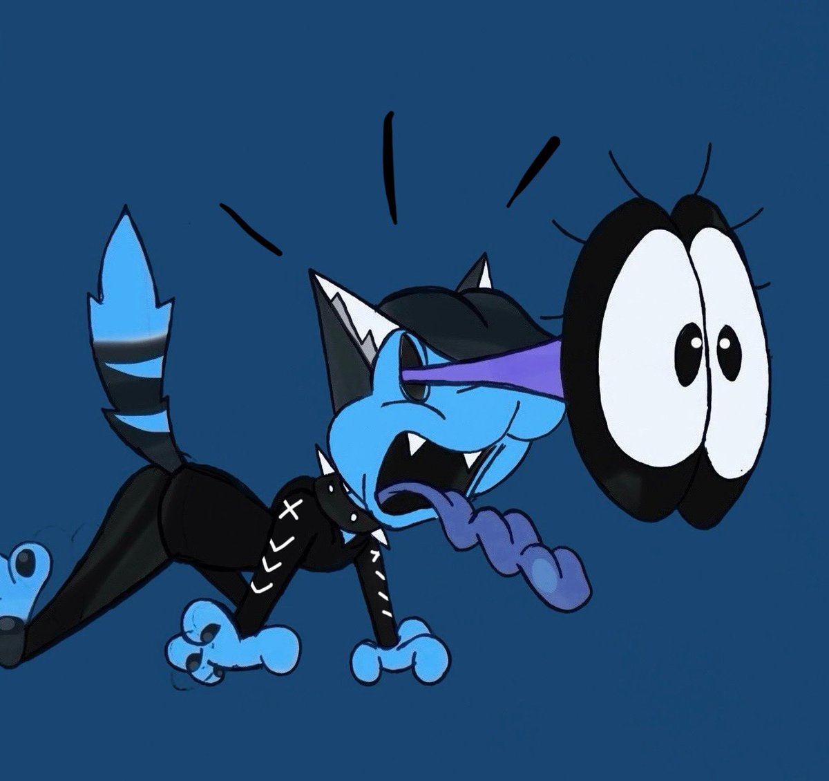 Wolfie_Toon's tweet photo. TigerMoon’s Toony wild take
AHOOOOGA!!!!
A little Toony fanart for @Tigermoon_X
I hope you like it 💙🖤
#anthroart #fanart #furry #furryfanart #furrytoon #furrytoony #furrytoonyart #toonfurry #wildtake https://t.co/WryPvcrvLJ