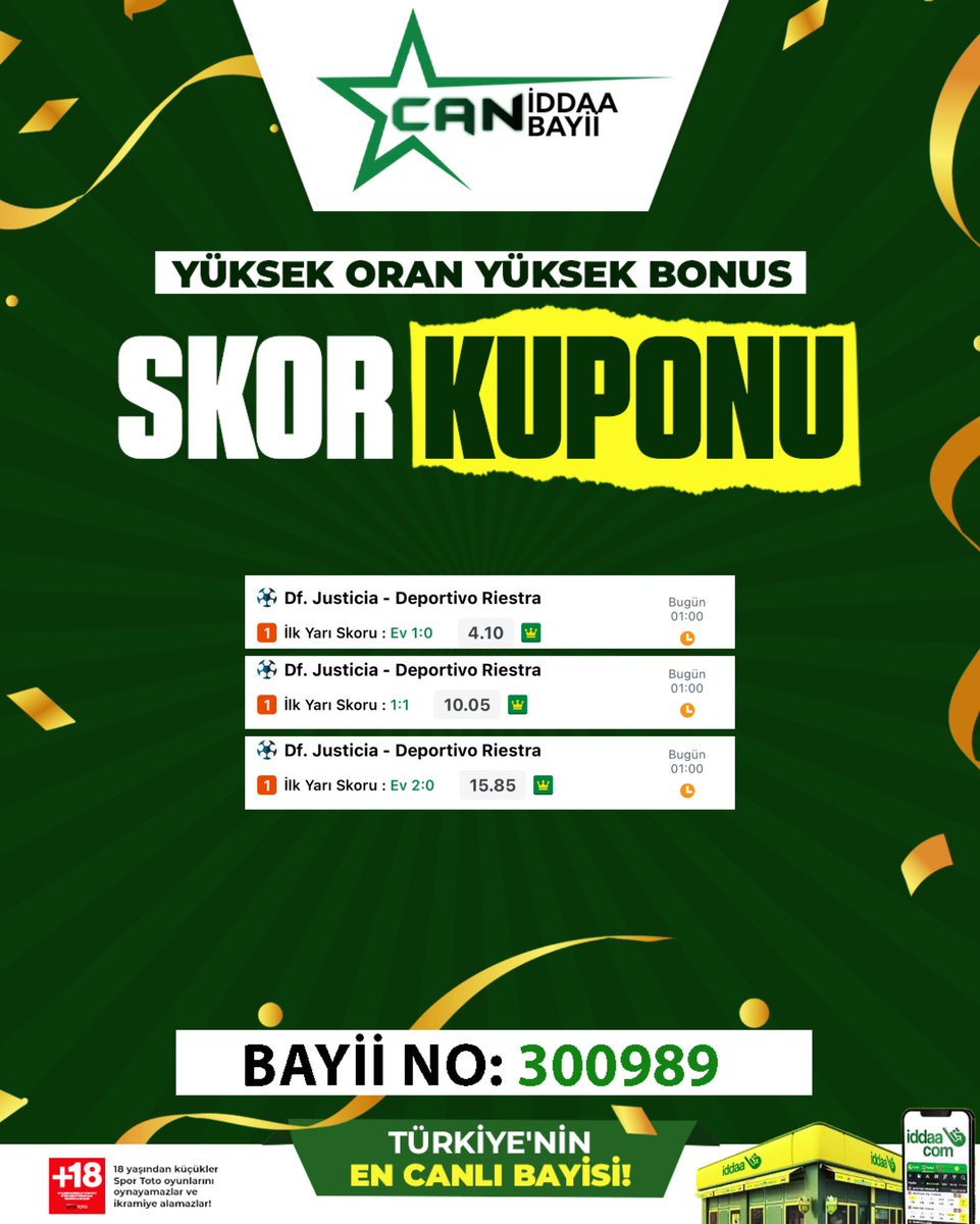 Gece’nin skor tahminleri sizlerle!

Her beğeni bir tebrik🎉
Her rt bir teşekkür olsun 🪭

Şimdiden bol şanslar can’lar 🪩

#iddaa