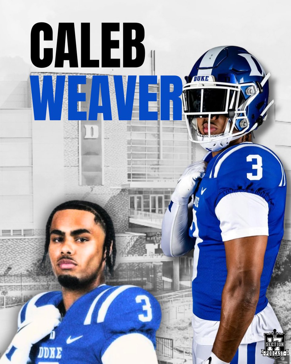 Section17Media's tweet image. Sam Houston State ➡️ Duke
No letdown in the safety room with Caleb Weaver continuing his rise from walk-on at SHSU to starting at Duke.