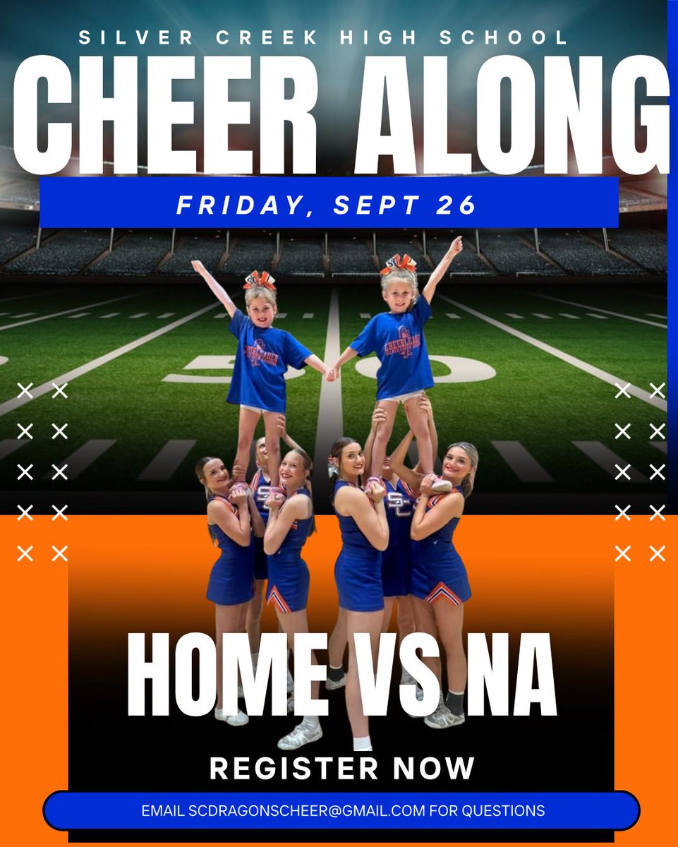 Come and join us for our annual Football Cheer Along! All K-5th graders are welcome. We always have the absolute best time!

Register here: 

docs.google.com/forms/d/e/1FAI…