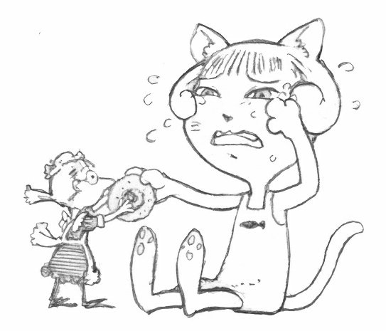 変な猫を描くだけで生きていけないもんかしらー 