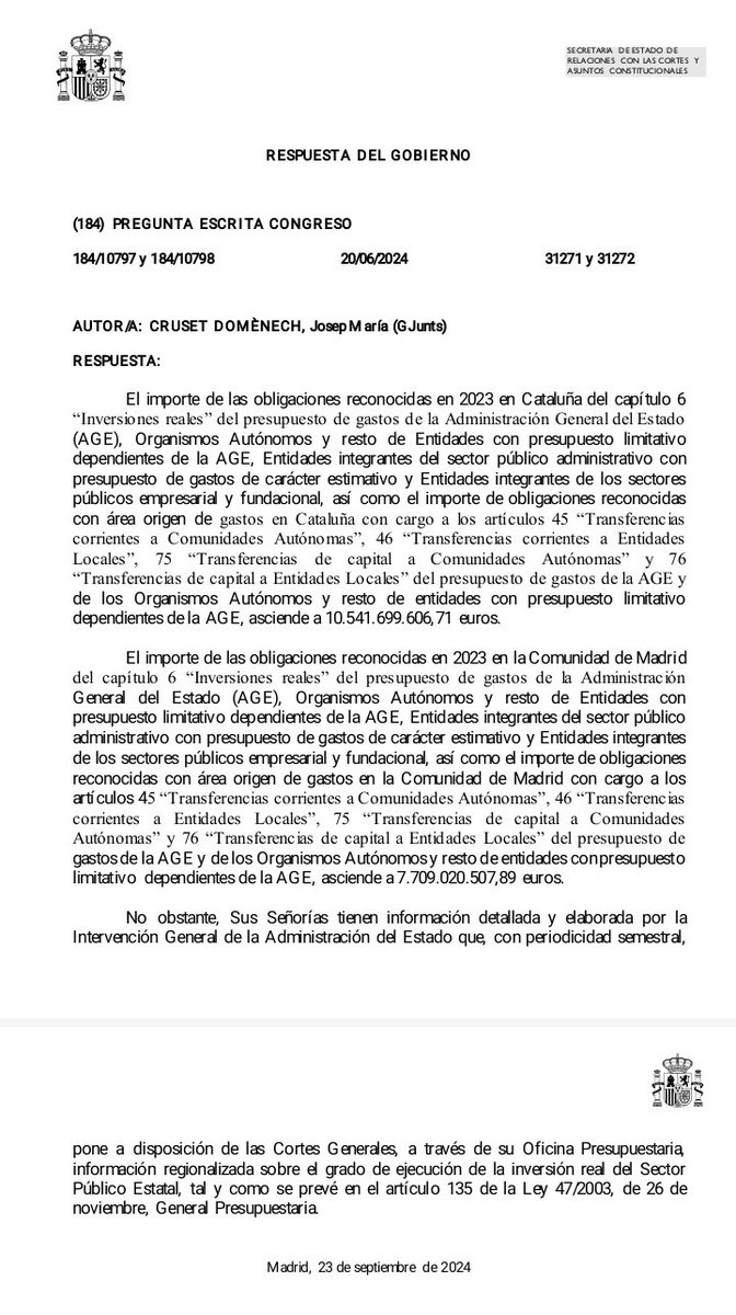 <a href="/sghiebra/">Sergio Hiebra</a> <a href="/EnriqueLha/">Enrique HAL</a> <a href="/Hermenautas/">Hermenautas 👨‍🦯‍➡️</a> <a href="/elisadelanuez/">Elisa de la Nuez</a> Si a eso le sumas las transferencias corrientes y de capital, Cataluña recibe 2,8 mil millones más que Madrid.