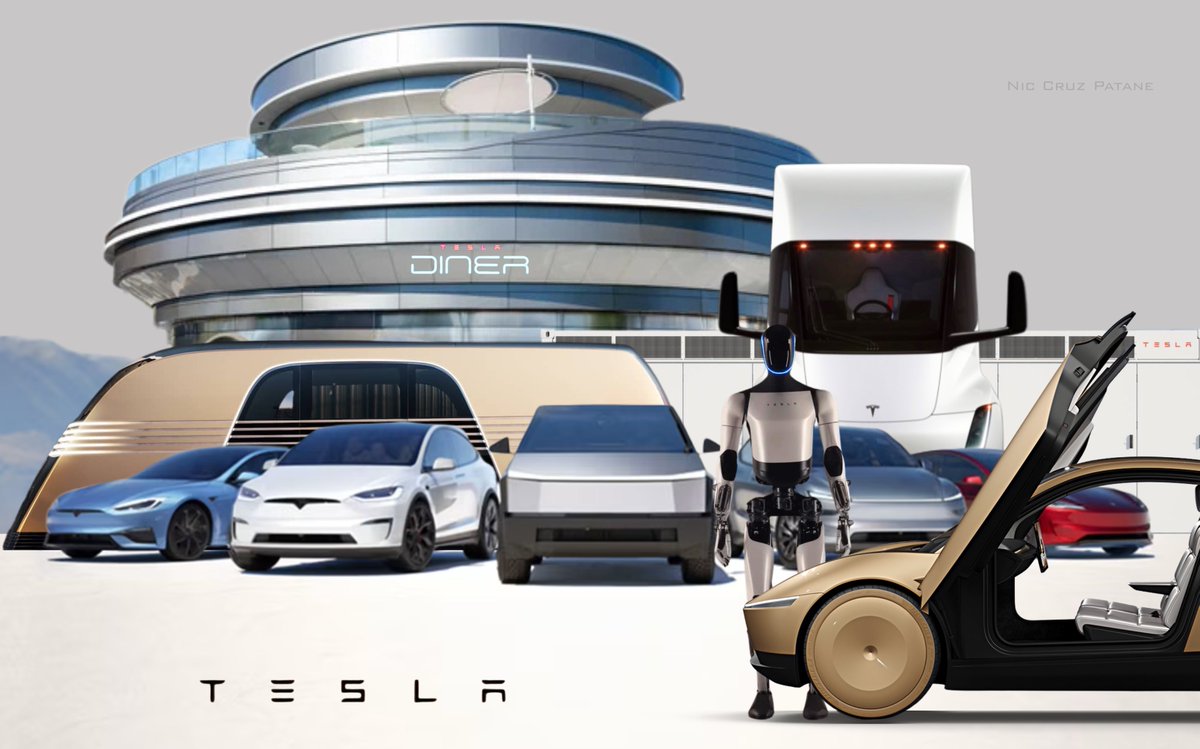 niccruzpatane's tweet photo. In the last 24 hours: 

• Ford announced they’re adopting a similar “Unboxed Process” production method for their next gen EVs. 
• Cruise wants to revive their Autonomous Vehicle program. 
• Rivan is developing Steer-by-wire systems.

Eventually everyone follows Tesla. https://t.co/wStI77qV3v