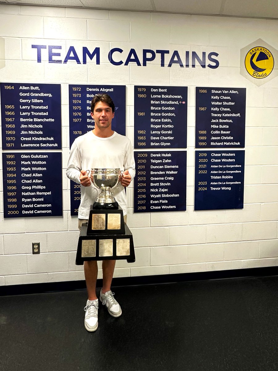 Always a Blade... and now, always a champion 🏆

Former Blades and current <a href="/abbycanucks/">Abbotsford Canucks</a> captain Chase Wouters brought the Calder Cup to <a href="/SaskTelCtr/">SaskTel Centre</a> this afternoon