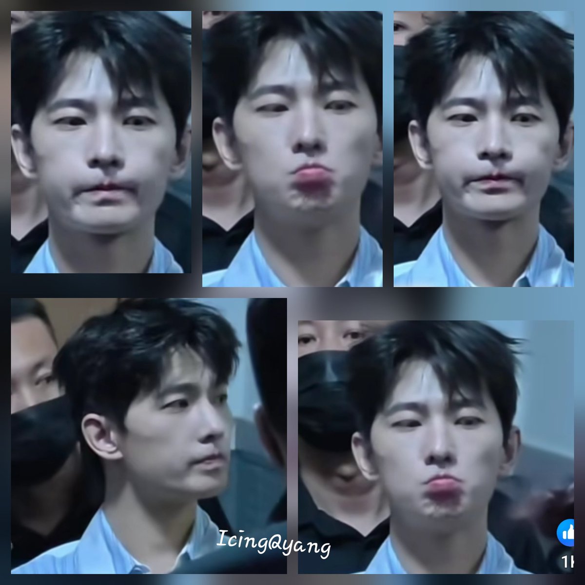 icingquinyang2's tweet photo. #screenshots of #poutyface #funkyface #YangYang杨洋 caught while waiting for his cue during a show promoting #TheImmortalAscension
#childlikeman #naughtybynature https://t.co/dn9kLbrgIs