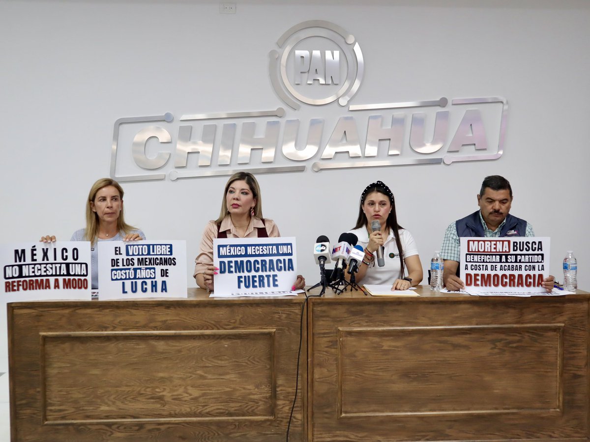 Ahora, Morena pretende cambiar las reglas del juego con la nueva Reforma Electoral…

Desde <a href="/AccionNacional/">Acción Nacional</a> levantamos la voz: es indispensable que esta reforma incluya la opinión de la ciudadanía, la academia, y expertos en el tema, y no sea dictada únicamente por Morena

⚠️¿Qué