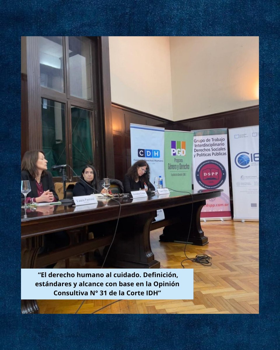 CDH_DerechoUBA's tweet photo. El pasado viernes 08/08 se llevó a cabo el la actividad “El derecho humano al cuidado. Definición, estándares y alcance con base en la Opinión Consultiva N° 31 de la Corte IDH”. https://t.co/XwUwGIyGP5