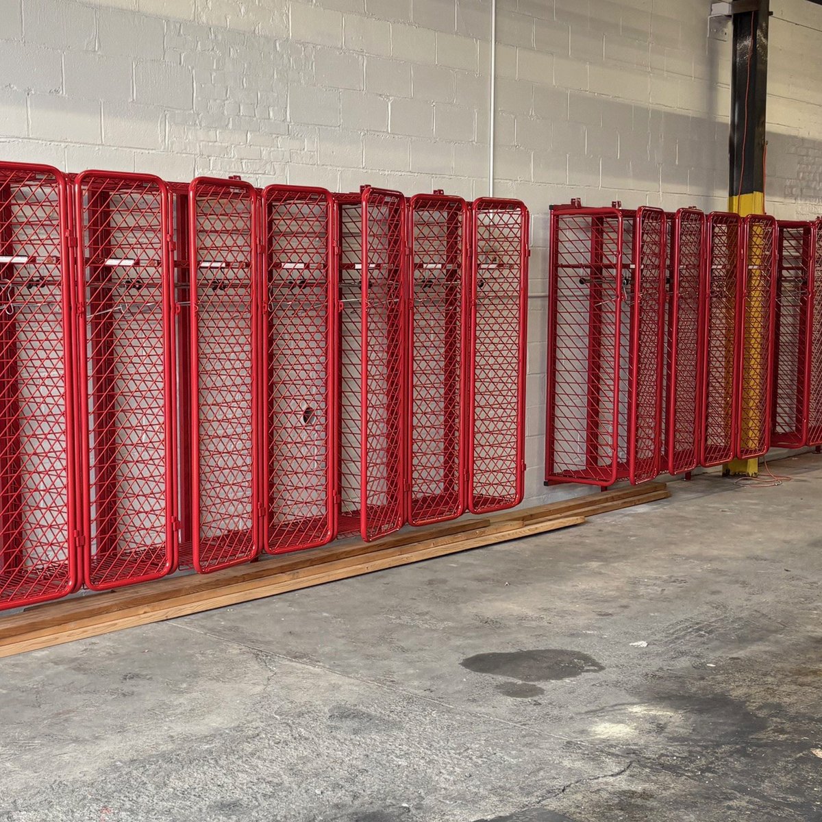 ReadyRack's tweet photo. Jersey City firehouses get new Red Rack™ gear lockers as they upgrade essential facilities. Firehouses for Engine 11 and Engine 17 + Ladder 11  installed our iconic wall-mounted Red Rack® gear lockers – customizable and designed to keep PPE organized and ready for action. Big thanks to Armor Tuff Tile for making it happen!

Check out the before and after pics here: https://t.co/4D1uGuD187