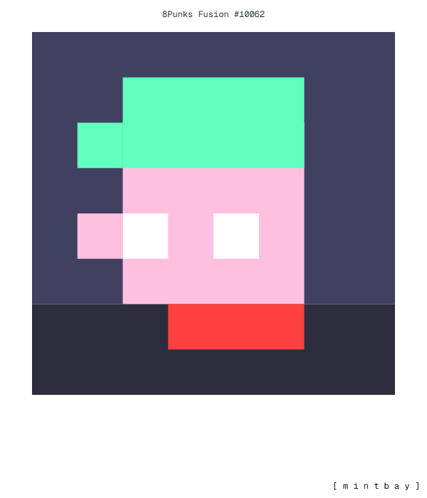 🔥 I just fusionned two of my 8Punks into one reverse 8Punks #10062 on <a href="/mintbay_co/">mintbay</a>