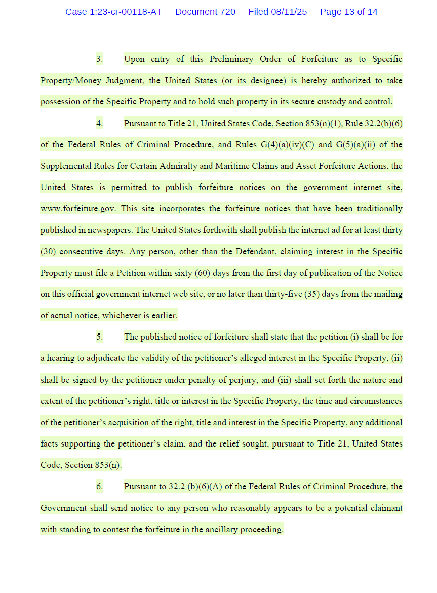 #郭文贵刑事案 法庭令：郭文贵财产没收判决
🔸郭天天直播造谣，辛辛苦苦呕心沥血的骗了8年多，最终，一把被美国政府给收缴了！
信众们人财两空。。。。一场轰轰烈烈的闹剧😑
🔸判决并裁定内容如下：（概述哈！）