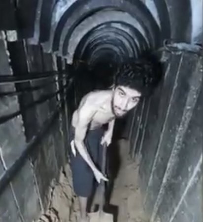 <a href="/Madonna/">Madonna</a> Hi <a href="/Madonna/">Madonna</a>, what about bringing light to the emaciated Israeli hostages, like Evytar David there, who are being forced by Hamas to dig their own graves?