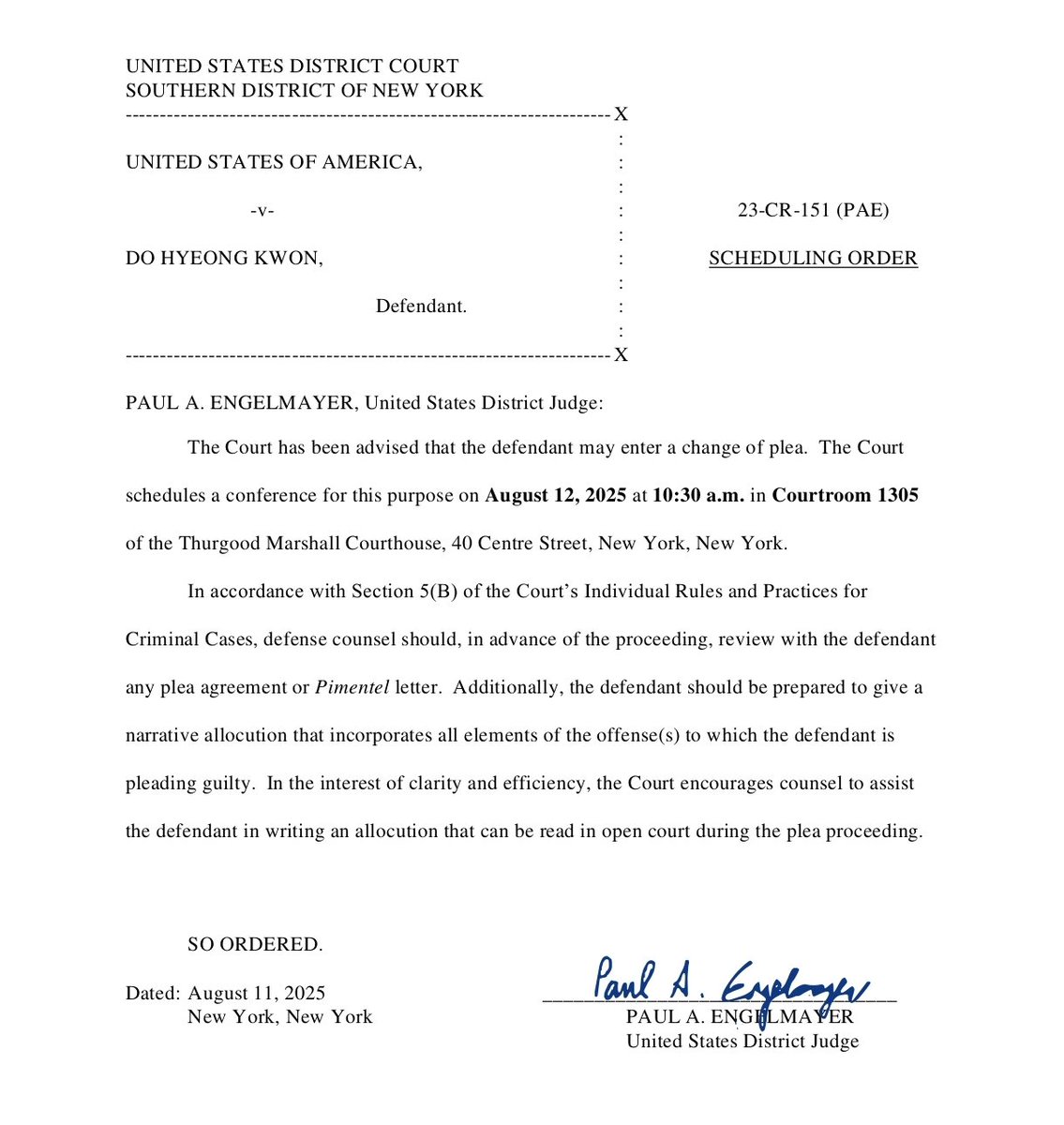 SChinnapas's tweet photo. Couldn’t sleep, this is too intriguing! 

There’s news that Do Kwon has decided to plead guilty. Why would Do Kwon plead guilty? What’s interesting about the deal? 

Let’s look at the speculation.

A change of plea?

They’ve reached a deal... and it’s great info, friend... He’ll plead guilty to a lesser charge in exchange for a lighter sentence and might have to give up info on some people involved in the attack. 

Truly fascinating. Let’s follow the conclusion this afternoon. 

#TerraformLabs #TerraUSD #Stablecoin
