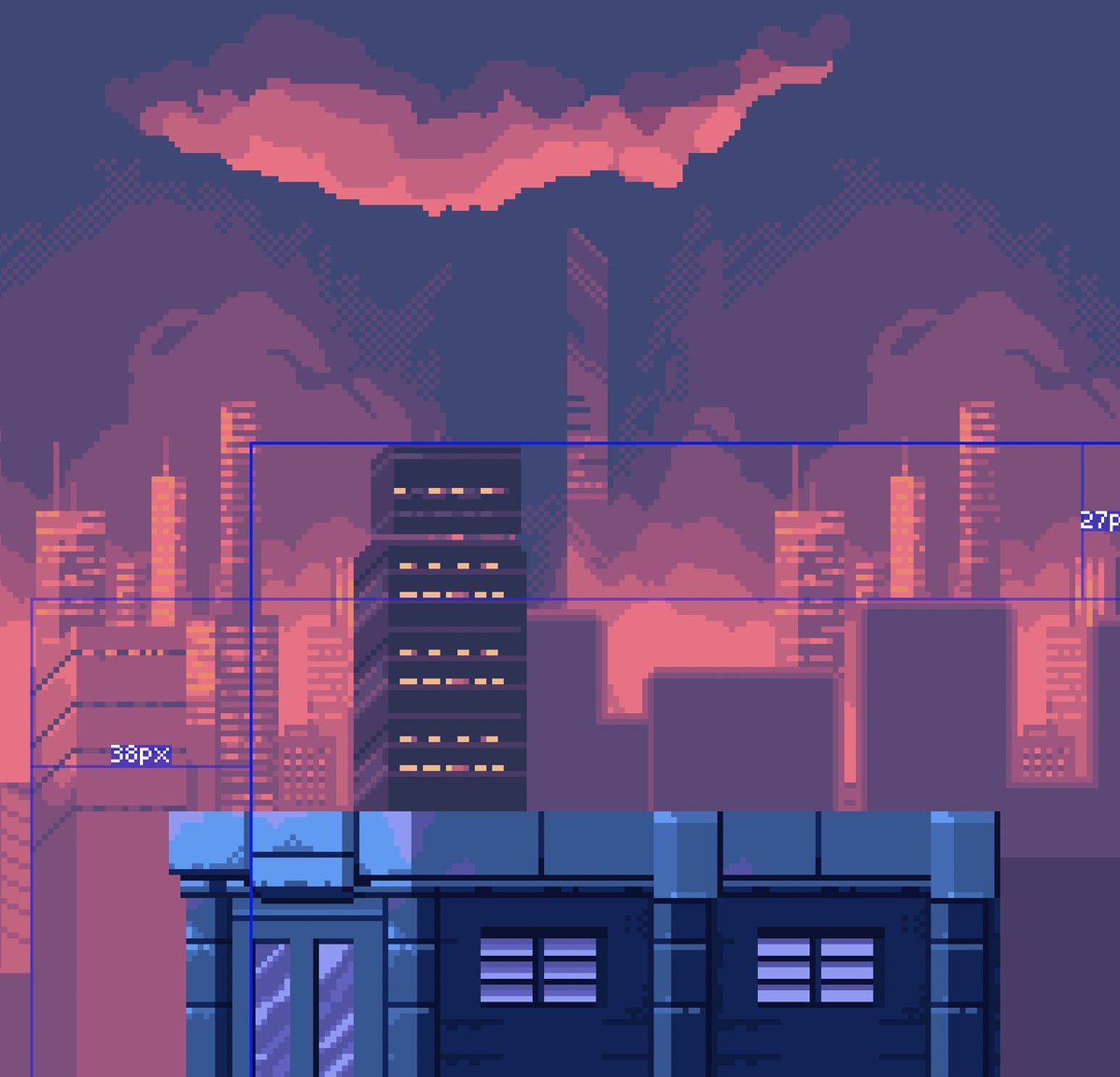 ansimuz's tweet image. WIP #pixelart #gamedev #gameassets #16bits