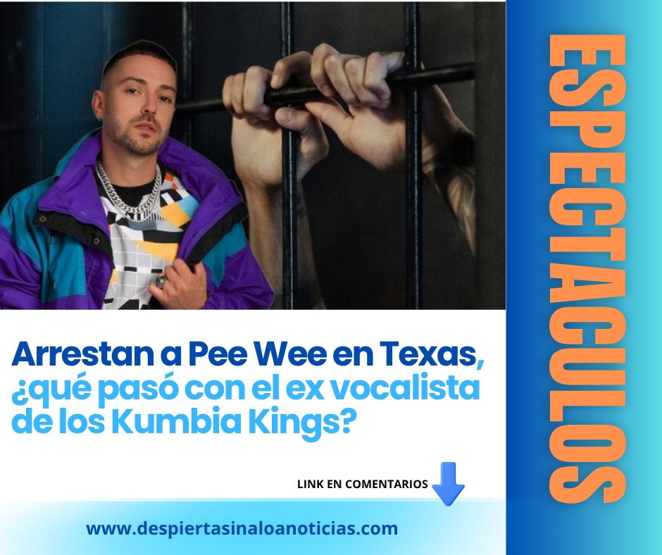 Pee Wee fue arrestado la noche del domingo 10 de agosto en Edimburg Texas tras conducir bajo los efectos del alcohol, según reveló Carlo Uriel, colaborador de Flor Rubio. Cabe recordar que esta no es la primera vez que el cantante es arrestado despiertasinaloanoticias.com/arrestan-a-pee…