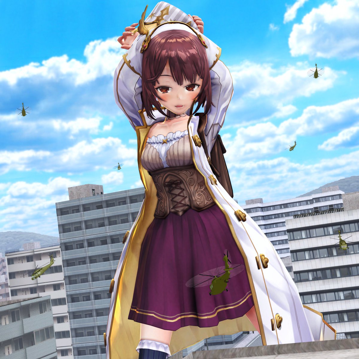 yoshxxmmd's tweet photo. Giantess Sophie Neuenmuller (Atelier Firis)
#giantess #sizetwitter #巨大娘 #SophieNeuenmuller #AtelierFiris https://t.co/wrH8ALiPdz