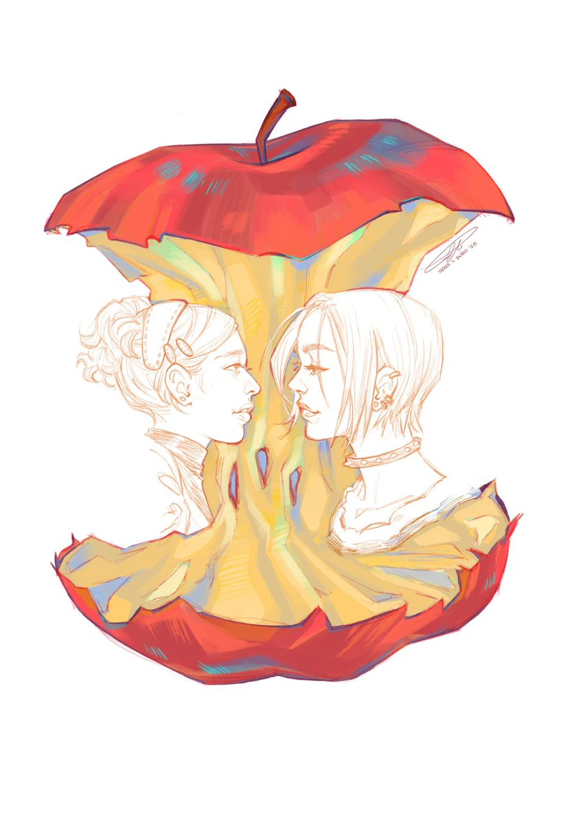 I couldn't resist the Apple Trend on insta. Of course my fav sapphics are here.

#instachallenge #appletrend #appletrendchallenge #nana #nanahachi #nanaosaki #nanakomatsu #nanaweek