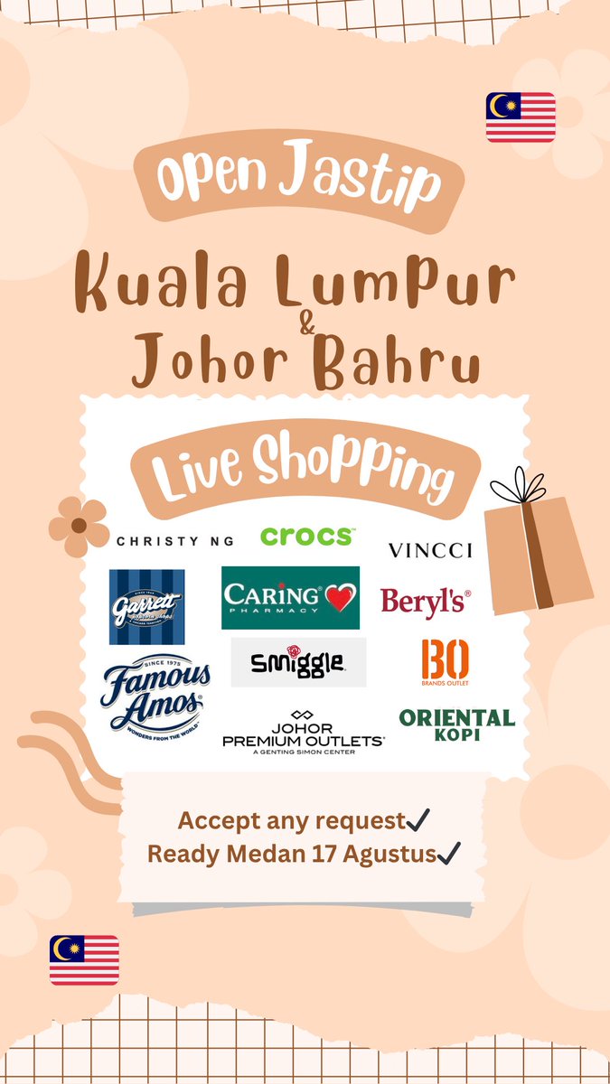 lapakbila's tweet photo. HAI GUYSSS YANG MAU JASTIP KL&amp;JB BISAA KE @jastip.kaklala PASTI TERMURAHH🥰‼️

AKU BAKAL KE JOHOR PREMIUM OUTLET GUYS!! MURCEE MURCEE BANGET CROCS START 500RIBUAN DANNN VINCCI 40RIBUANN😍

bisa join jugaa ke grup yeaaaa 👇🏻👇🏻
https://t.co/1mdEHiZlFz https://t.co/AM2U0o0WiG