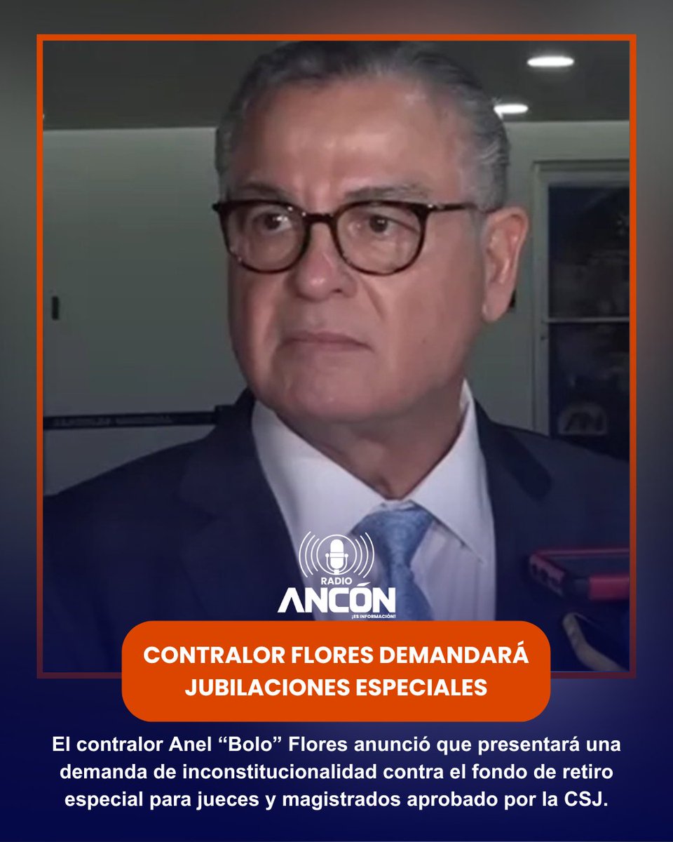 El contralor Anel “Bolo” Flores anunció que demandará por inconstitucionalidad el fondo de retiro especial para jueces y magistrados, cuestionando su impacto económico y los altos salarios de estas autoridades.

#Panama #Demanda #Noticia #Contraloría