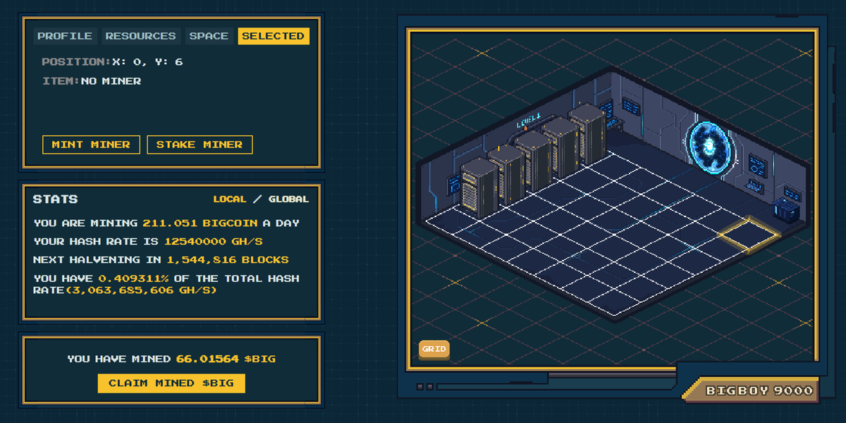 Decided to double down and invest in 3 more Blackwell miners + the max room upgrade.

Buying the miners off the secondary market for less than their price in $BIG seems like a good deal to me. 

$BIG has some BIG plans, I can see some FOMO coming as yield increases and more