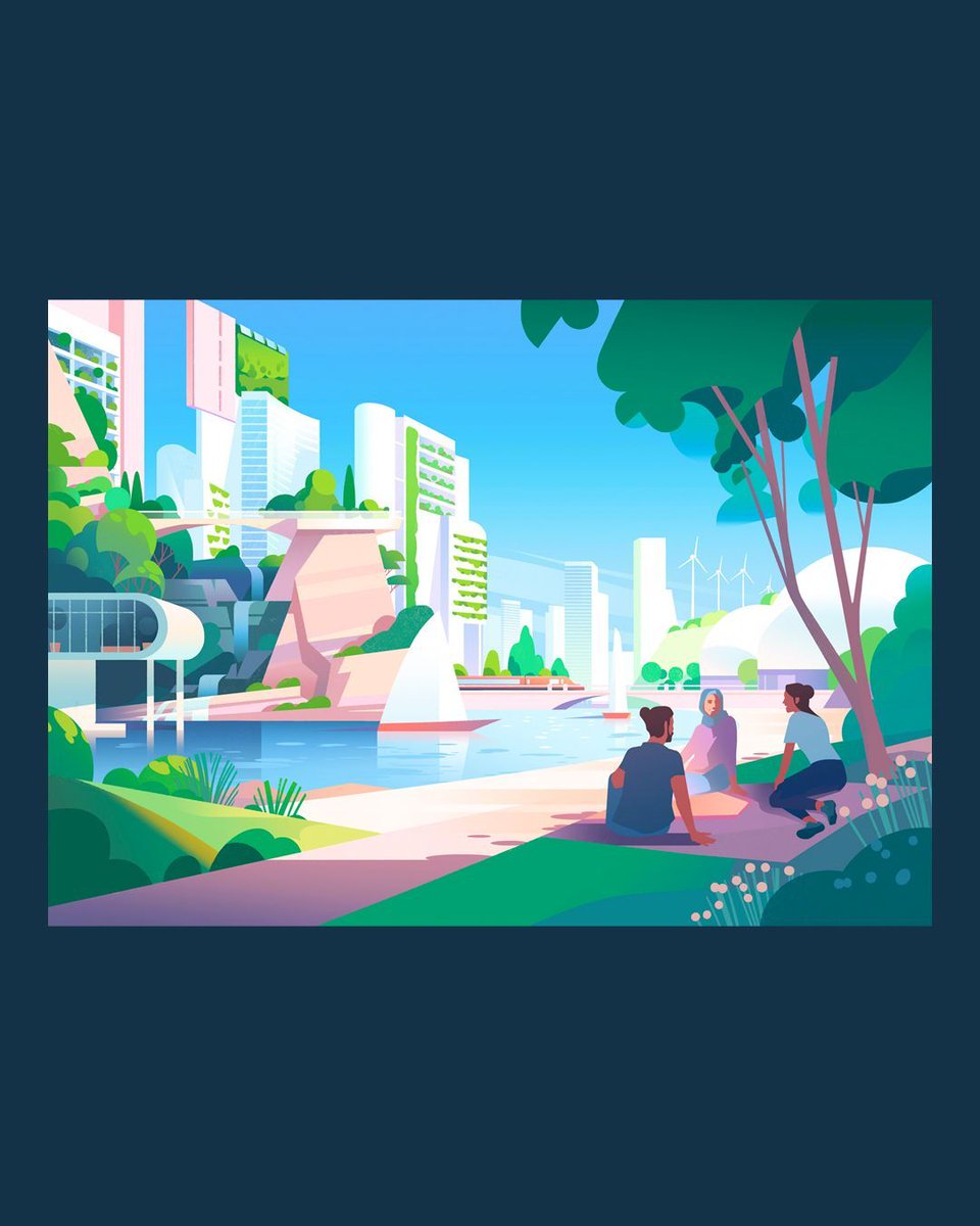 Mark Boardman visualises a fresh take on a future city in this new illustration, just added to his stunning portfolio.

<a href="/MarkBoardmanArt/">Mark Boardman</a>