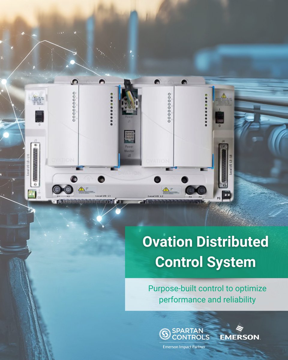 Improving plant availability starts with the right control system. Ovation™ Distributed Control System is purpose-built for power &amp; water industries, offering a reliable, flexible platform that evolves with your operation. ow.ly/ryx850WA70Q