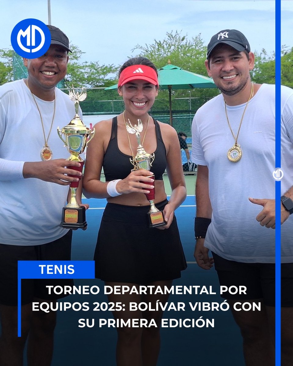 ¡Bolívar vibró con el Torneo Departamental por Equipos 2025!

Las mejores raquetas del departamento brillaron en las categorías 3ra, 4ta y 5ta.  
🏅 Campeones:
- 3ra: Camilo Soto, Andrés Cabarcas, Jesús Gutiérrez  
- 4ta: Laurel Van, Leonardo Quintero, Gina Piñeres