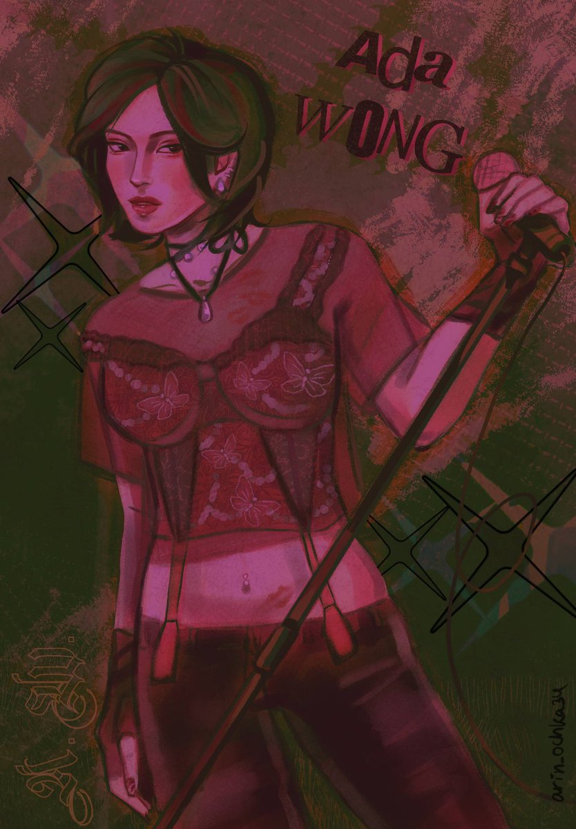 arin_ochka34's tweet photo. Queen in band au🤲
#ResidentEvil #AdaWong #REBHFun https://t.co/gbEhD5mGaK
