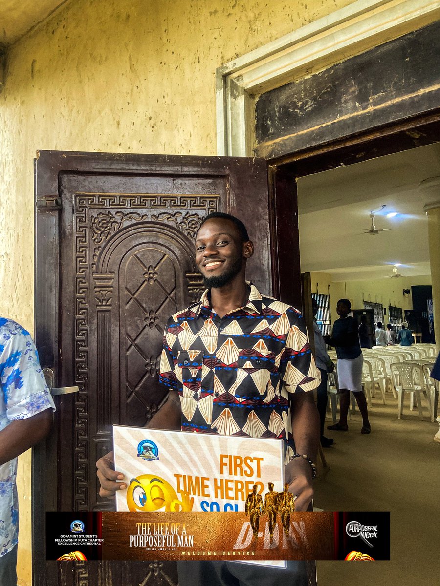 Gsf_Futa's tweet photo. Welcome to Day 1!๐โค๏ธ
PurposefulWeek2025 #TheLifeOfAPurposefulMan #GSFFUTA #WelcomeService #gsf https://t.co/ZFSIazx9wO
