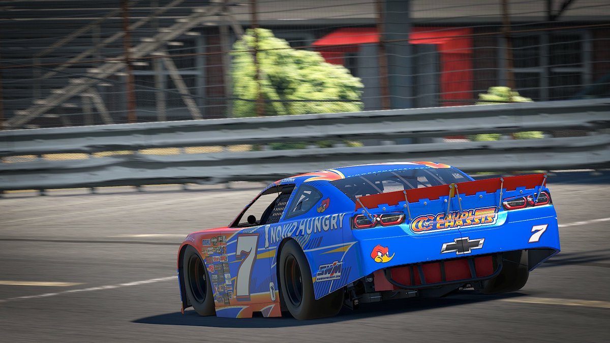 Launching our new short track program on <a href="/iRacing/">iRacing</a> with <a href="/CaudleChassis/">Caudle Chassis</a> under the hood! <a href="/haydenswank4/">Hayden Swank</a> will kick it off this week at <a href="/StaffordSpeedwy/">Stafford Speedway 🏎️</a> in this <a href="/nokidhungry/">No Kid Hungry</a> + Caudle Chassis chevy, featuring <a href="/tiltify/">Tiltify</a>  and <a href="/SimWrapMarket/">SimWrapMarket.com</a>.