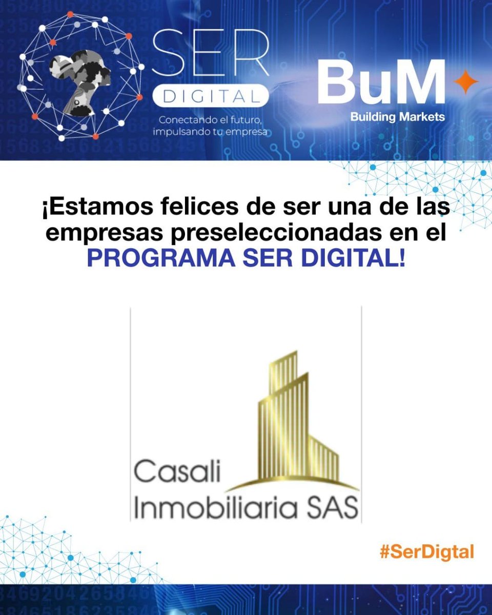 casali_2018's tweet image. Queremos expresar nuestro más sincero agradecimiento a @buildingmarketslatam por el invaluable apoyo y confianza brindados. Su compromiso y acompañamiento han sido piezas clave en el crecimiento y fortalecimiento de nuestra empresa.

#serdigital