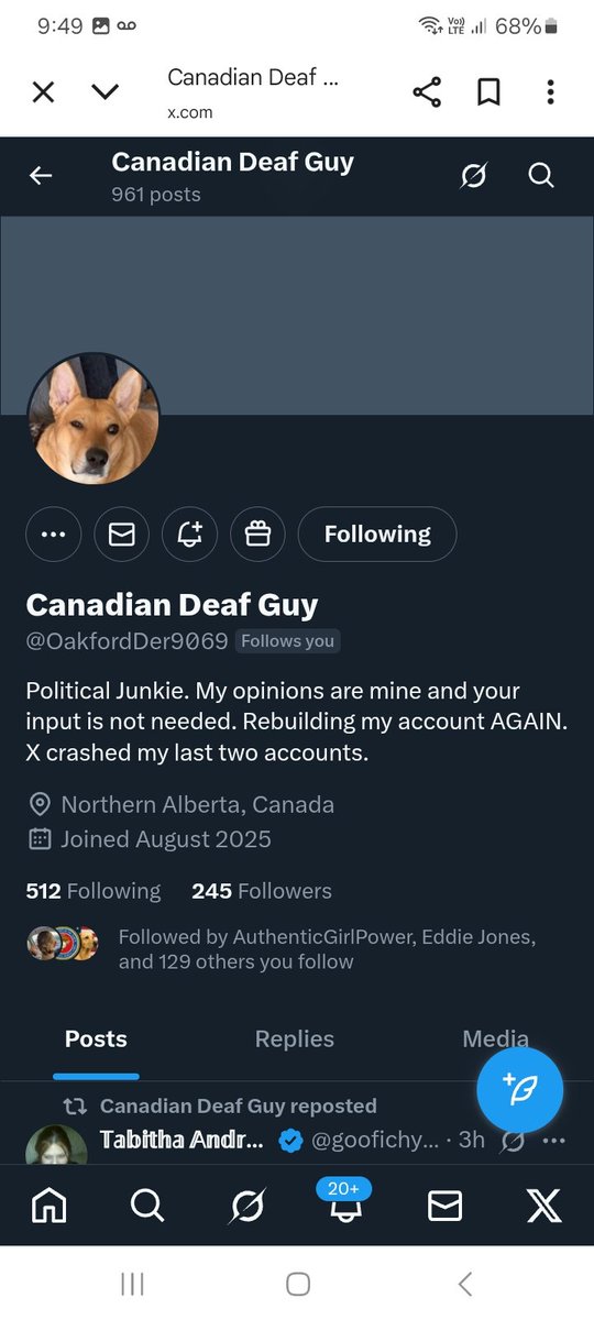 KJW (@hawkesbay69) on Twitter photo Heres another account rebuilding, I know we can help them get some fantastic new friends, they will FB ๐ฏ please give <a href="/OakfordDer9069/">Canadian Deaf Guy</a> a F&R ๐ช๐ซถ๐๐ฅ๐ฏ๐บ๐ธ Heres another account rebuilding, I know we can help them get some fantastic new friends, they will FB ๐ฏ please give <a href="/OakfordDer9069/">Canadian Deaf Guy</a> a F&R ๐ช๐ซถ๐๐ฅ๐ฏ๐บ๐ธ