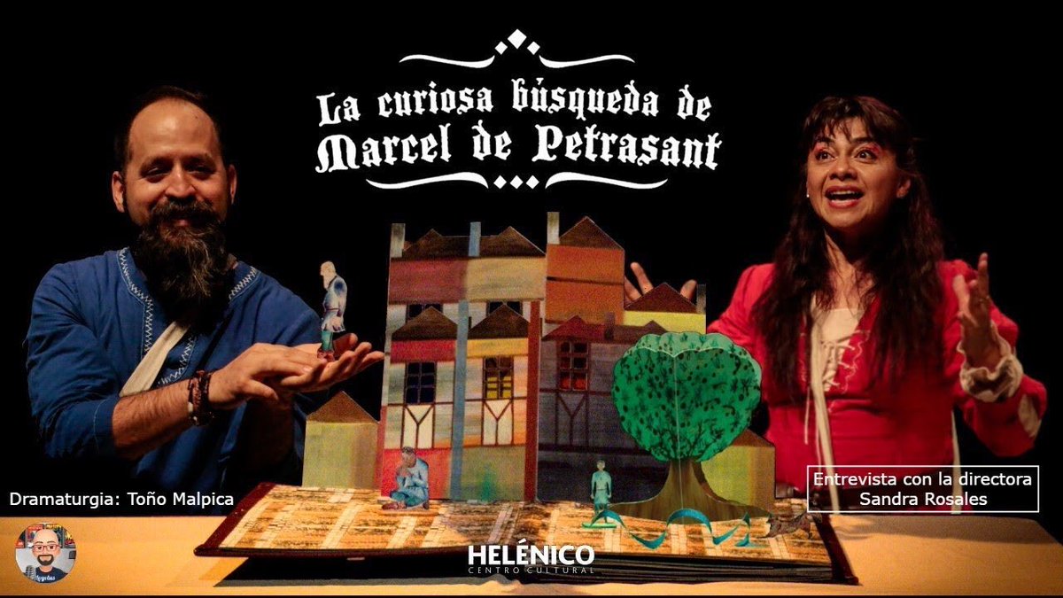 Conozcan todo sobre la puesta en escena “La curiosa búsqueda de Marcel de Petrasant” en mi entrevista con la directora <a href="/SandraDepraz/">Sandra Rosales</a>.

Den clic 👉🏽youtu.be/I8KPi9Tt8sY?si…

Una producción de <a href="/teatrolunapapel/">Teatro Luna de Papel</a>.

Funciones sábados y domingo 13:00 hrs en el foro La Gruta del <a href="/Helenico/">Centro Cultural Helénico</a>