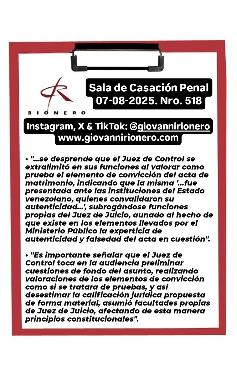 #ControlAcusación Reciente sentencia en la cual se reiteran los aspectos que comprenden el control formal y material de la acusación en la celebración de la audiencia preliminar.
#DerechoPenal
#DerechoPenalEspecial
#DerechoProcesal
#ProcesalPenal
#ProcesoPenal
#Proceso
#Abogado