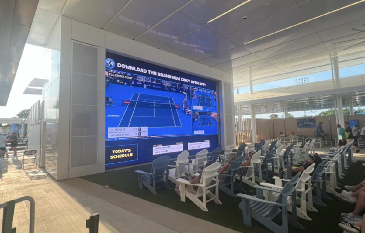 Sports Business Journal (@sbj) on Twitter photo SMT's presence at the Cincinnati Open has ballooned following the tournament's site upgrades including a 600-sq. ft. on-site production studio.
What else is new in SMT's 36th year as the tourney's technology provider?
Here's <a href="/rob_schaef/">Rob Schaefer</a> with details 🔻
ow.ly/GZqV50WE7F4 SMT's presence at the Cincinnati Open has ballooned following the tournament's site upgrades including a 600-sq. ft. on-site production studio.
What else is new in SMT's 36th year as the tourney's technology provider?
Here's <a href="/rob_schaef/">Rob Schaefer</a> with details 🔻
ow.ly/GZqV50WE7F4