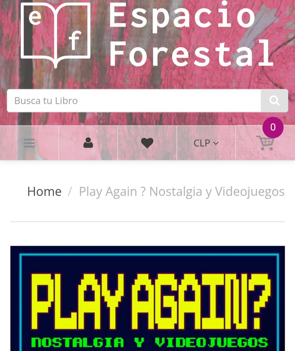 Santiago-Ander (@stgoandereditor) on Twitter photo Ya disponible en <a href="/QueLeoForestal/">Qué Leo Forestal</a> y <a href="/spaceforestal/">Espacio Forestal</a> el libro #PlayAgain? Nostalgia y videojuegos, de Daniel Hidalgo <a href="/dan_hidalgo/">Daniel Hidalgo</a> 🥳📚🚀👾
📍 Merced 76, Santiago, metro Baquedano Ya disponible en <a href="/QueLeoForestal/">Qué Leo Forestal</a> y <a href="/spaceforestal/">Espacio Forestal</a> el libro #PlayAgain? Nostalgia y videojuegos, de Daniel Hidalgo <a href="/dan_hidalgo/">Daniel Hidalgo</a> 🥳📚🚀👾
📍 Merced 76, Santiago, metro Baquedano