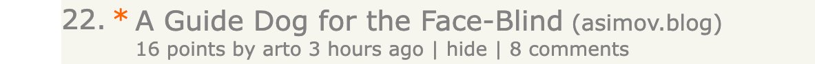 Arto Bendiken (@bendiken) on Twitter photo Looks like your post has hit the Hacker News front page, <a href="/simplulo/">Steve π€πβ</a>. You're already the instigator of quite a few self-diagnoses of prosopagnosia, no doubt! Looks like your post has hit the Hacker News front page, <a href="/simplulo/">Steve π€πβ</a>. You're already the instigator of quite a few self-diagnoses of prosopagnosia, no doubt!