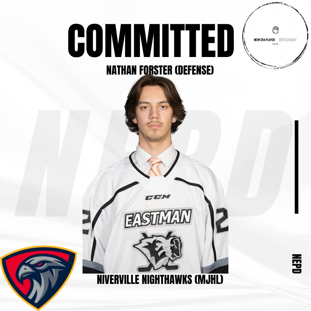 newera_develop's tweet image. Nathan Forster has committed to play the 2025-26 season with the @MJHLNighthawks. 

The 6'4" Right-shot Defenseman played last season in the @vijhlofficial!

Congrats Nathan!