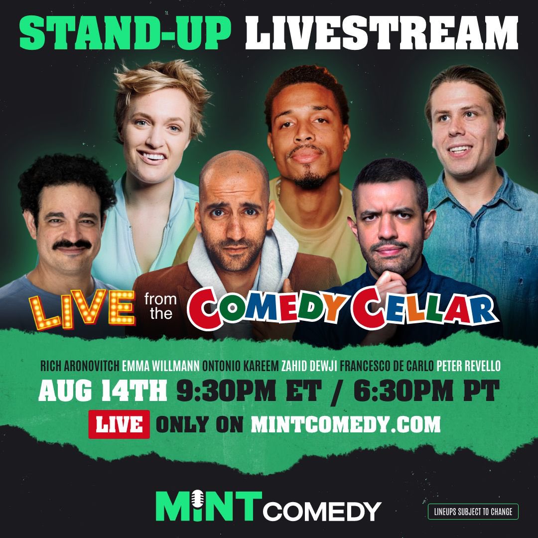 Watch one of the best comedy shows around from anywhere in the world by tuning into our uncensored, unedited livestream from the Comedy Cellar this Thursday night! 🎤