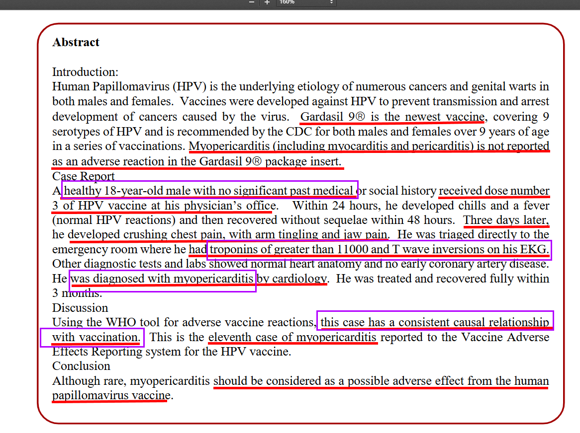 VaccineMole's tweet image. 🚨Even though Merck doesn&apos;t report it in their package insert, their newest HPV vaccine, Gardasil-9, can cause myocarditis, with troponin level as high as 11.000, even in healthy young individuals, adding to 10 cases reported, according to a case study published on Dec 27, 2021…