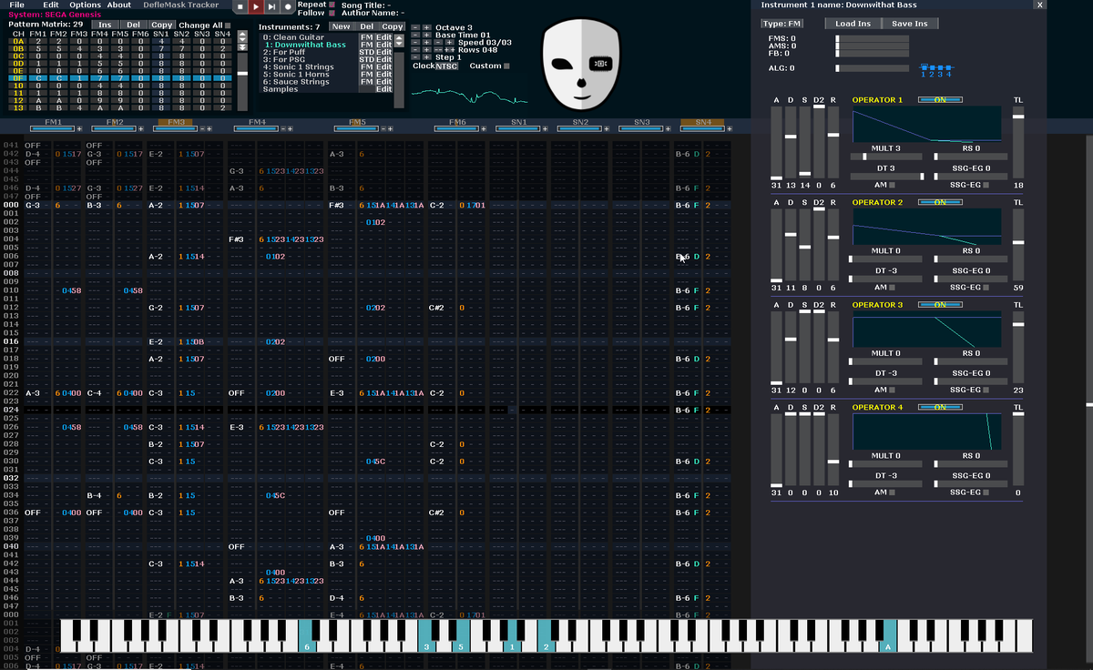 Rei8bit's tweet image. DefleMask(レガシーver.)のカスタムスキンをいくつか作ったので共有します👽
デフォルトのやや見ずらかった感じを上手いこと軽減させました

drive.google.com/drive/folders/…

#DefleMask
