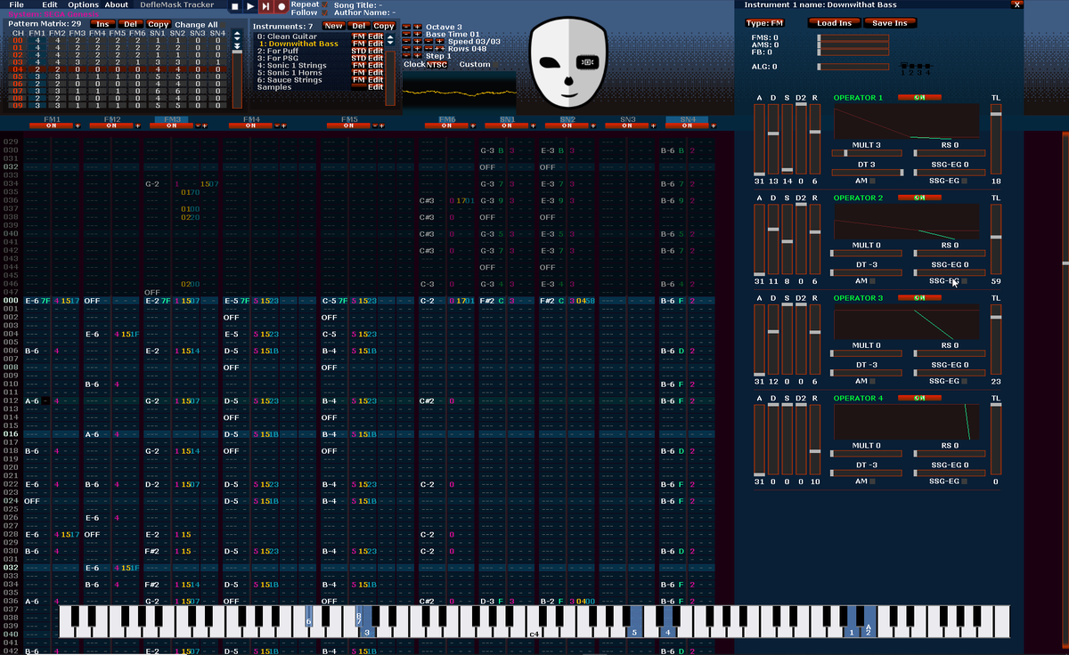 Rei8bit's tweet image. DefleMask(レガシーver.)のカスタムスキンをいくつか作ったので共有します👽
デフォルトのやや見ずらかった感じを上手いこと軽減させました

drive.google.com/drive/folders/…

#DefleMask