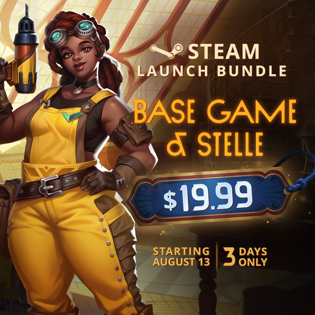 We're ready to announce our updated launch pricing plan:  

 - The game will launch on steam for $39.99 for the base game along with Vanessa, Pyg and Dooley. 
 - Mak will be available as a $19.99 expansion pack. 
 - Stelle will also be available as a $19.99 expansion pack. 

 For