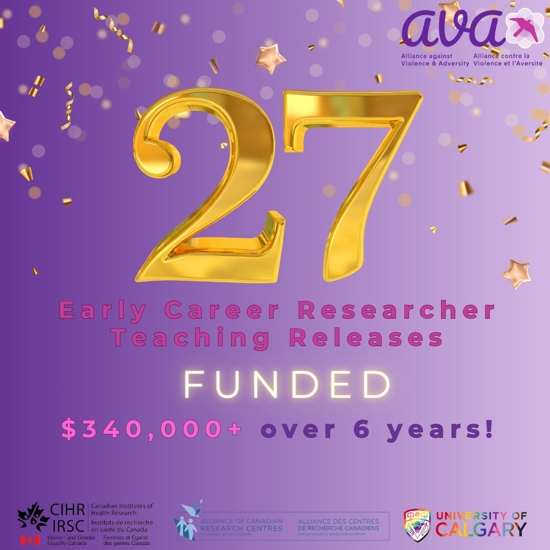 AVA is proud to support Early Career Researcher (ECR) training and research career development. Over 6 years, AVA will invest more than $340,000 in ECR teaching releases!
avatraining.ca/early-career-r…
Stay tuned every Tuesday as we highlight one of AVA's Early Career Researchers!
#AVA